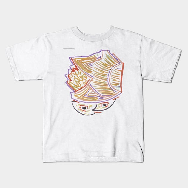 Abstract Picture Of My Cat. 4. Kids T-Shirt by T-850